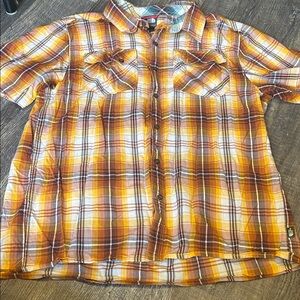 The North Face Plaid Short Sleeve Shirt Large